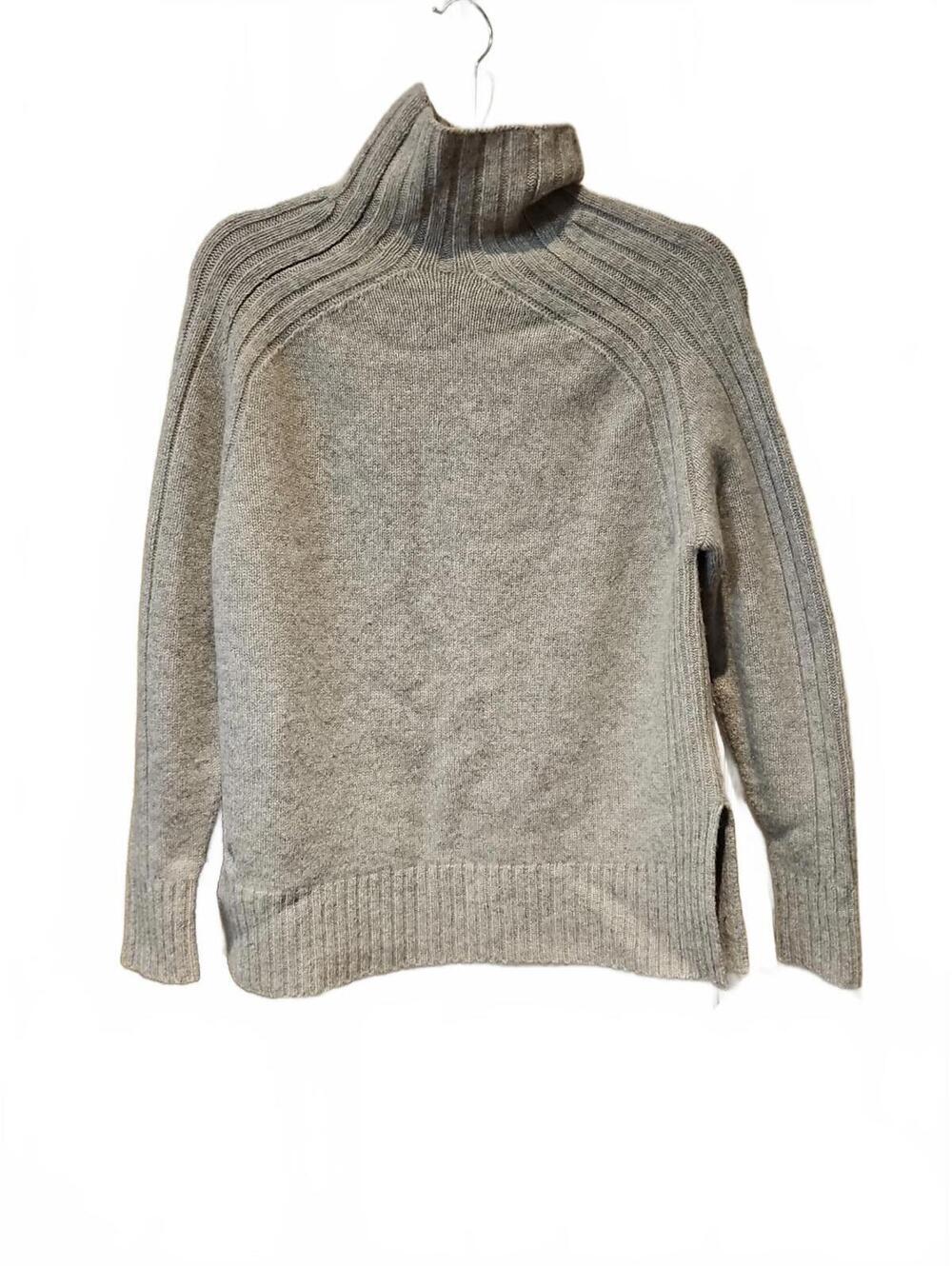 Polo Ralph Lauren Wool-Cashmere Oatmeal Turtleneck Sweater Womens Sz S